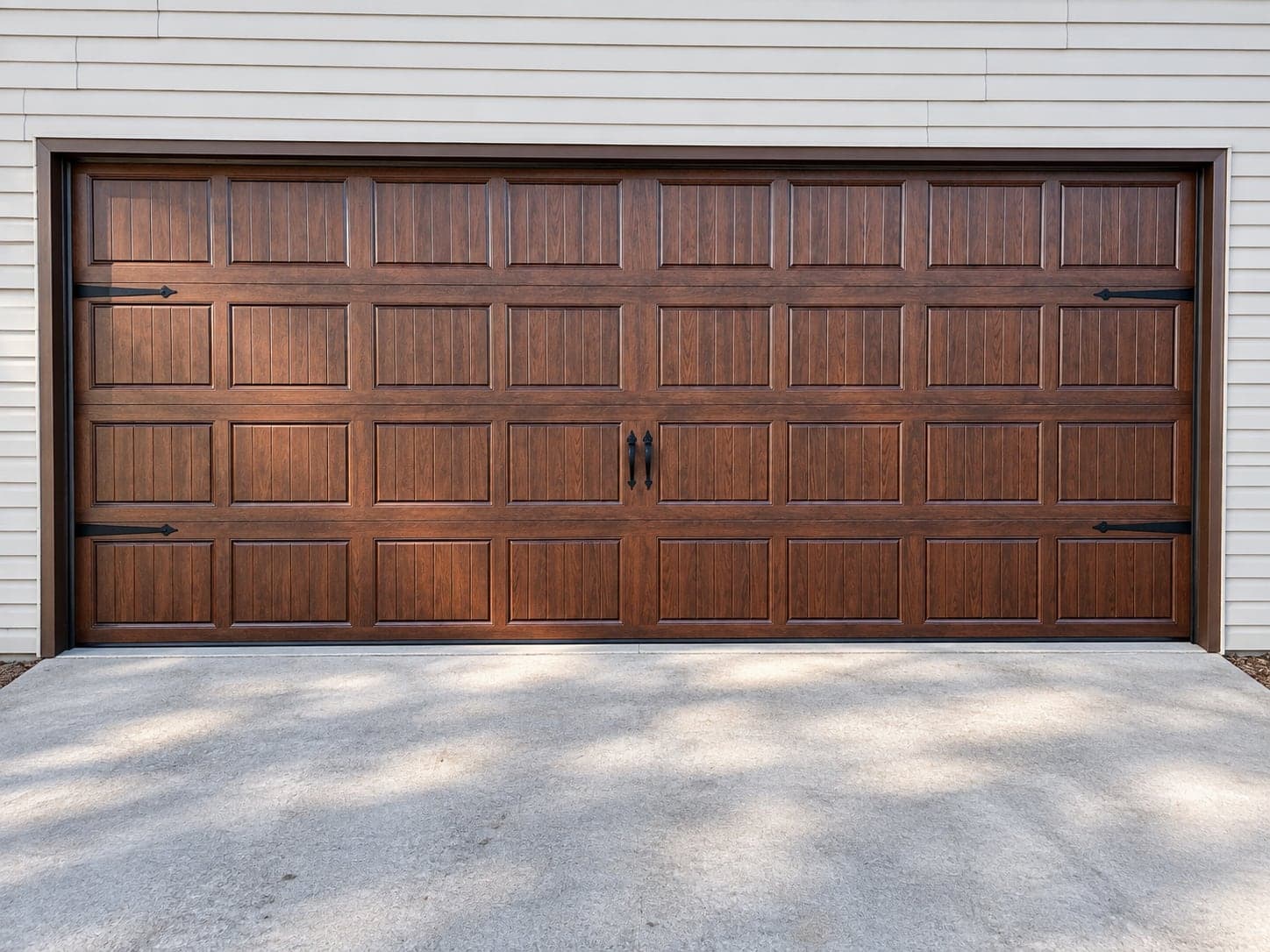 A garage door of the kind we install and repair